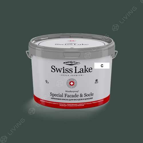 картинка Краска Swiss Lake Special Faсade & Socle цвет deep jungle №2660 от LIVING