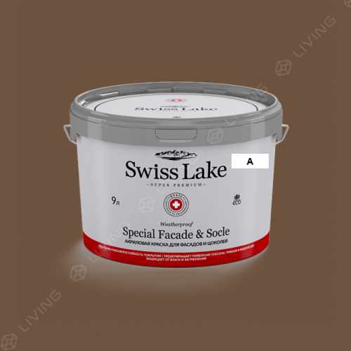 картинка Краска Swiss Lake Special Faсade & Socle цвет Saddle №688 от LIVING