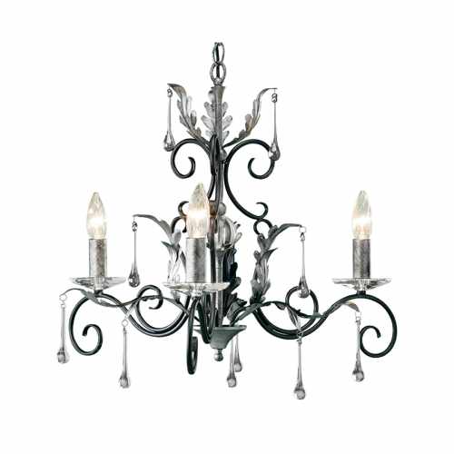 картинка Люстра Elstead Lighting коллекция Amarilli, арт. AML3-BLK-SILVER (черный) от LIVING