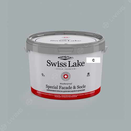 картинка Краска Swiss Lake Special Faсade & Socle цвет sommet №2894 от LIVING