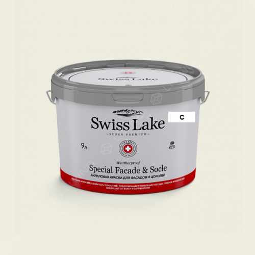 картинка Краска Swiss Lake Special Faсade & Socle цвет cool yellow №2572 от LIVING