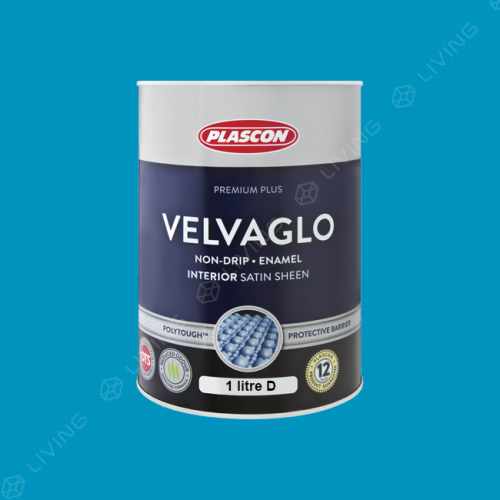 картинка Краска Plascon VELVAGLO WB цвет Pristine Blue арт.B4-A1-1 от LIVING