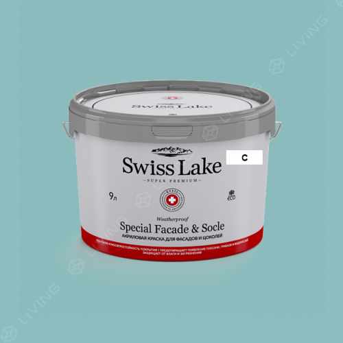 картинка Краска Swiss Lake Special Faсade & Socle цвет Tender Blue №2390 от LIVING