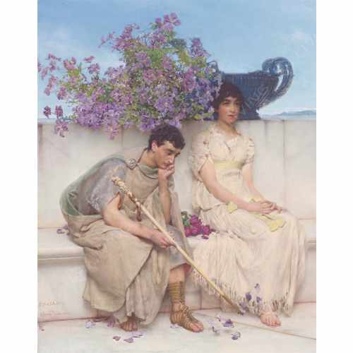Фреска Affresco, коллекция Фрески и фотообои, арт. An eloquent silence by Lawrence Alma Tadema Россия