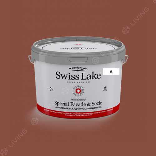 картинка Краска Swiss Lake Special Faсade & Socle цвет lava №1490 от LIVING