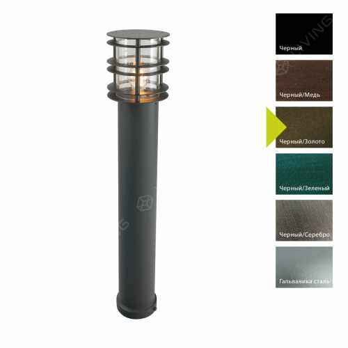 картинка Фонарные столбы Norlys коллекция Stockholm, арт. 297BD (черный, золото) от LIVING