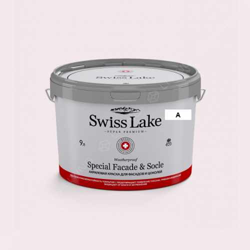 картинка Краска Swiss Lake Special Faсade & Socle цвет Swan Princess №1270 от LIVING