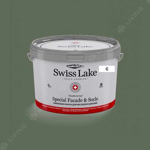 картинка Краска Swiss Lake Special Faсade & Socle цвет toy green №2647 от LIVING