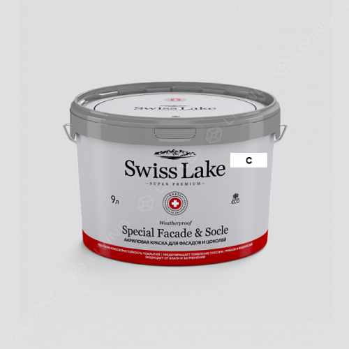 картинка Краска Swiss Lake Special Faсade & Socle цвет Forecast stone №2929 от LIVING