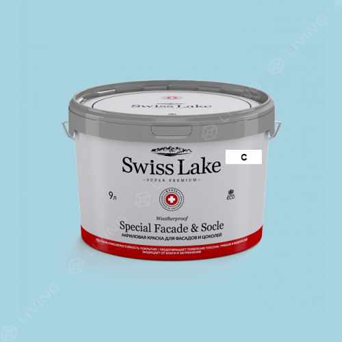 картинка Краска Swiss Lake Special Faсade & Socle цвет SWAN LAKE №2008 от LIVING
