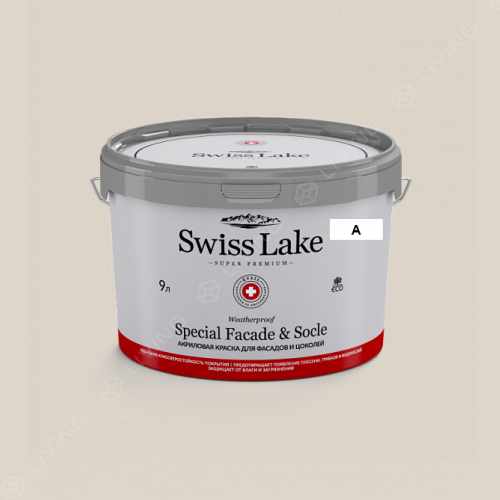 картинка Краска Swiss Lake Special Faсade & Socle цвет useful grey №555 от LIVING