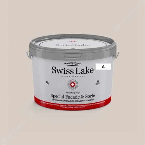 картинка Краска Swiss Lake Special Faсade & Socle цвет sourdough №471 от LIVING