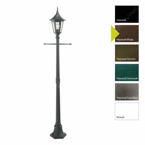 картинка Фонарные столбы Norlys коллекция Milano, арт. 401BC (черный, медь) от LIVING