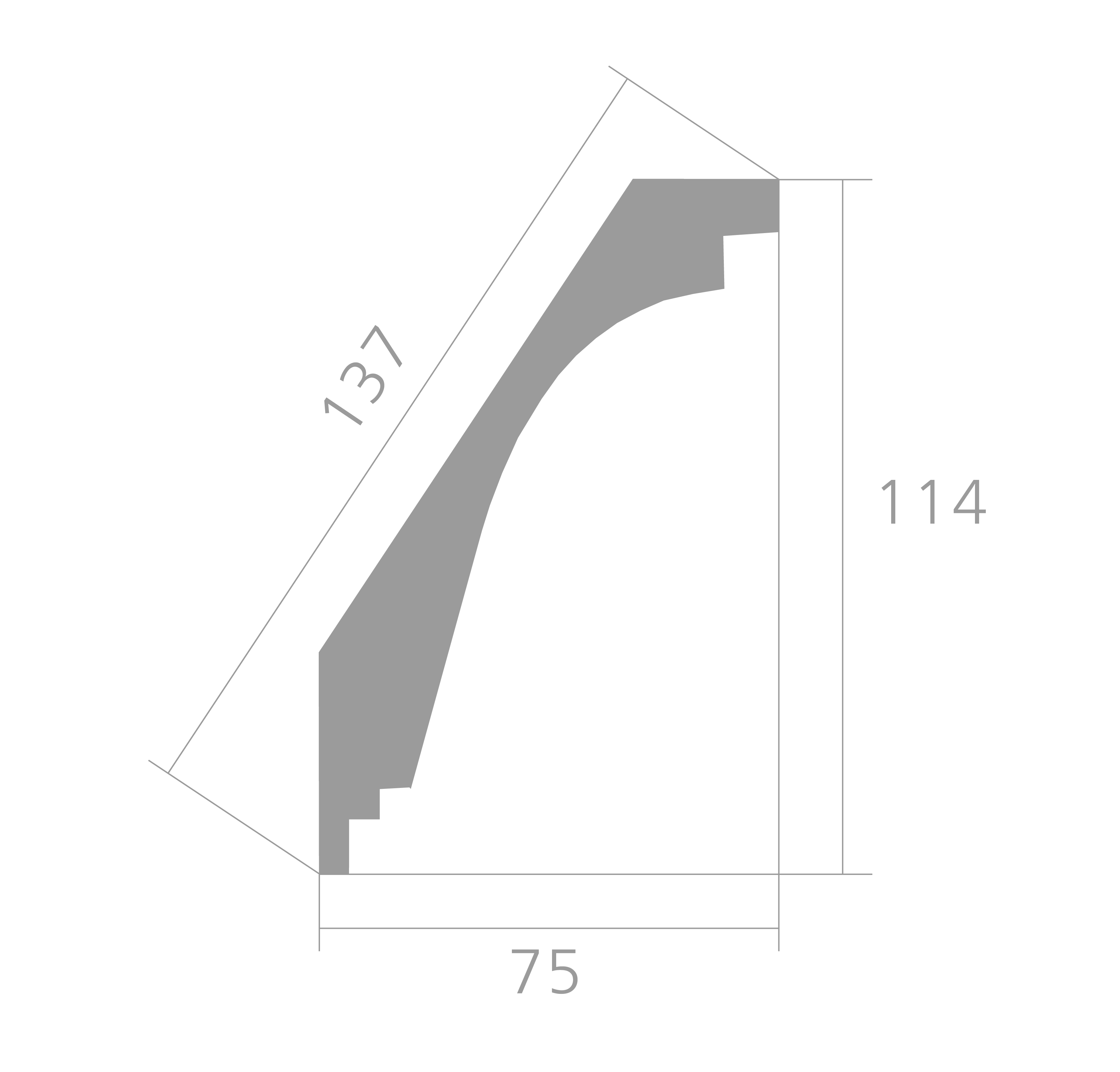 картинка Карниз Ultrawood 244 см. (CR 2335 2.44) от LIVING