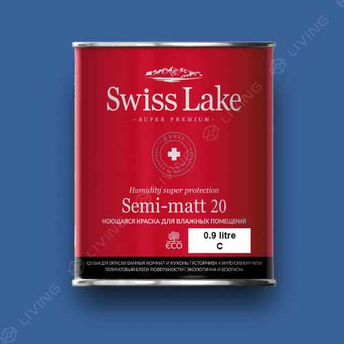 картинка Краска Swiss Lake Semi-matt 20 цвет pool party №2037 от LIVING