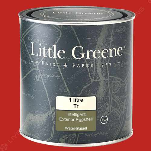 картинка Краска Little Greene Intelligent Exterior Eggshell цвет Atomic Red №190 от LIVING