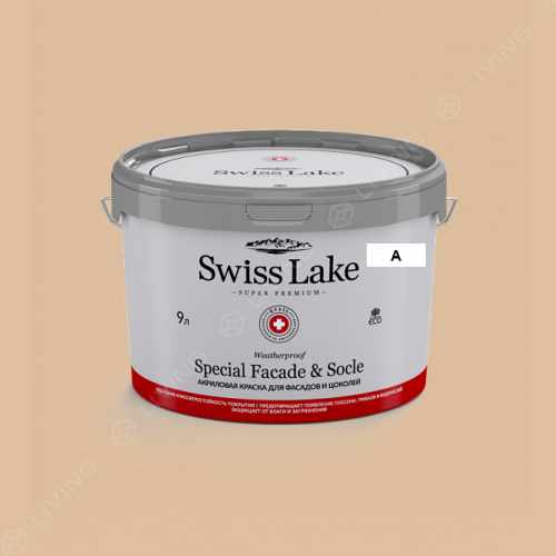 картинка Краска Swiss Lake Special Faсade & Socle цвет soft muslin №831 от LIVING