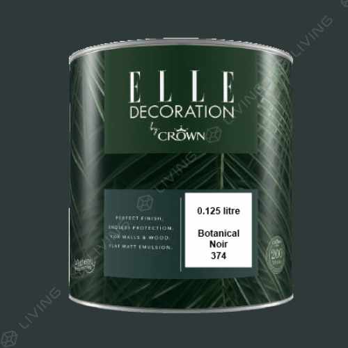 картинка Краска ELLE DECORATION FLAT цвет Botanical Noir №374 от LIVING