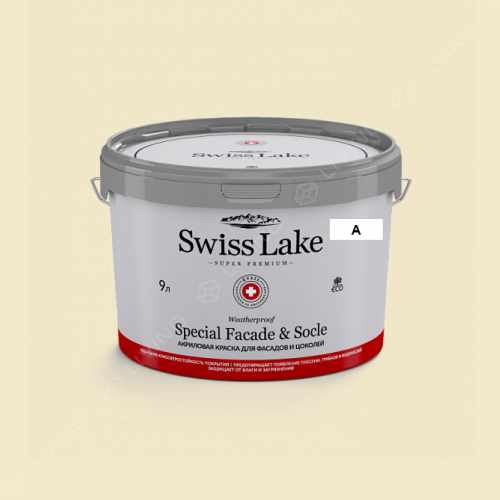картинка Краска Swiss Lake Special Faсade & Socle цвет sunny mood №922 от LIVING