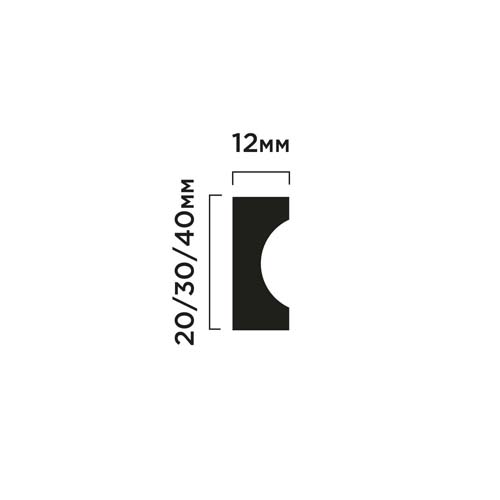 картинка Молдинг HI WOOD, арт. P20, 2 х 1.2 х 270 см, Южная Корея от LIVING