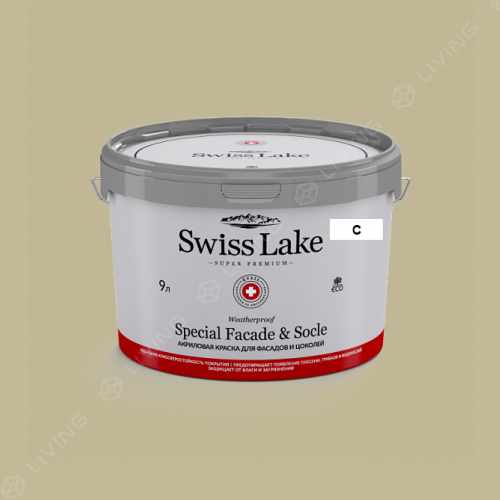 картинка Краска Swiss Lake Special Faсade & Socle цвет frog's legs №2607 от LIVING
