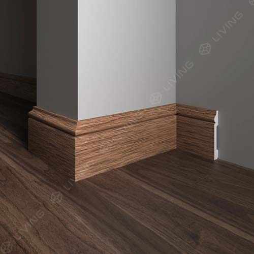 Плинтус широкий Decor-Dizayn, коричневый, арт. 005-83SH, коллекция Плинтусы 005, 240 х 7,9 х 1,3 см. Россия