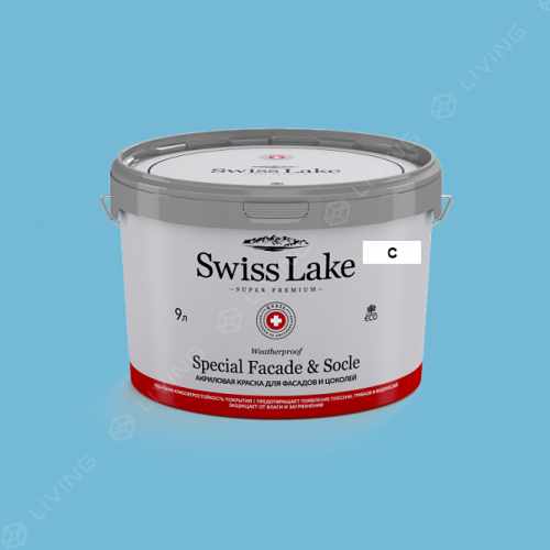 картинка Краска Swiss Lake Special Faсade & Socle цвет freshwater №2135 от LIVING