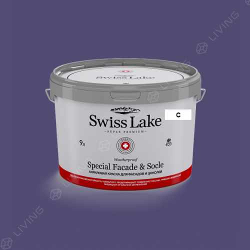 картинка Краска Swiss Lake Special Faсade & Socle цвет PLUM SHADE №1907 от LIVING
