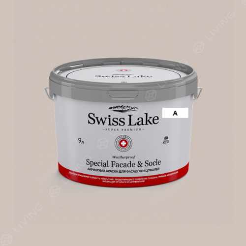 картинка Краска Swiss Lake Special Faсade & Socle цвет malted milk №389 от LIVING