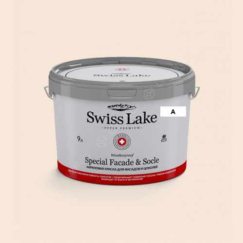 картинка Краска Swiss Lake Special Faсade & Socle цвет evening white  №342 от LIVING