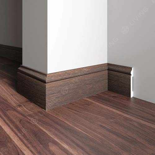 Плинтус широкий Decor-Dizayn, коричневый, арт. 005-73SH, коллекция Плинтусы 005, 240 х 7,9 х 1,3 см. Россия