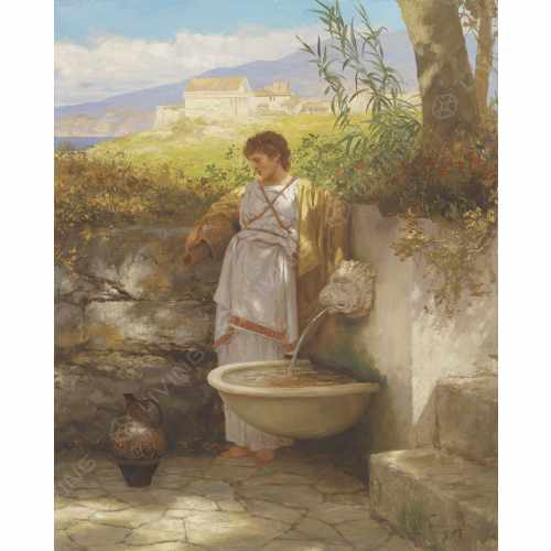 картинка Фреска Affresco, коллекция Фрески и фотообои, арт. Henryk Siemiradzki Am Brunnen Россия от LIVING