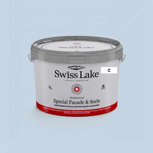 картинка Краска Swiss Lake Special Faсade & Socle цвет Tahiti lagoon №2012 от LIVING