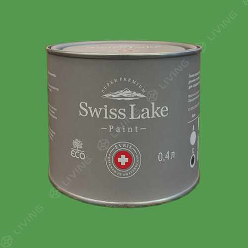 картинка Краска Swiss Lake Wall Comfort 7 цвет pure Green №2504 от LIVING