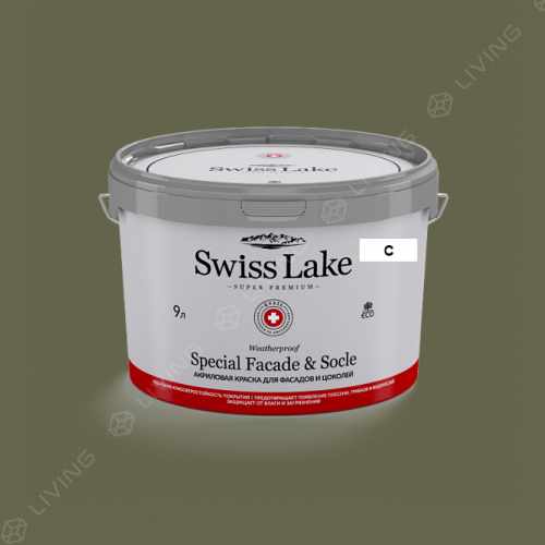 картинка Краска Swiss Lake Special Faсade & Socle цвет bronze green №2563 от LIVING