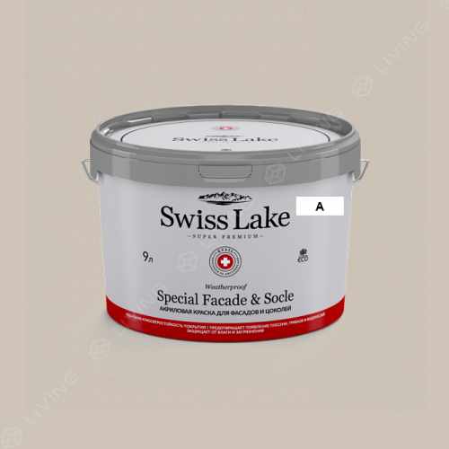 картинка Краска Swiss Lake Special Faсade & Socle цвет Wood Ash №430 от LIVING