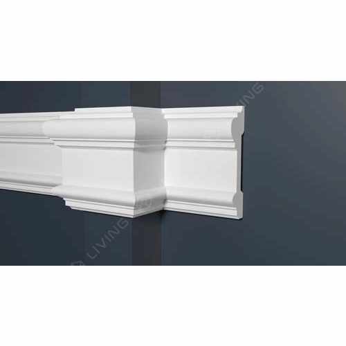 Молдинг Decor-Dizayn, белый, арт. DD601, коллекция DD, 200 х 9,6 х 2,5 см Россия
