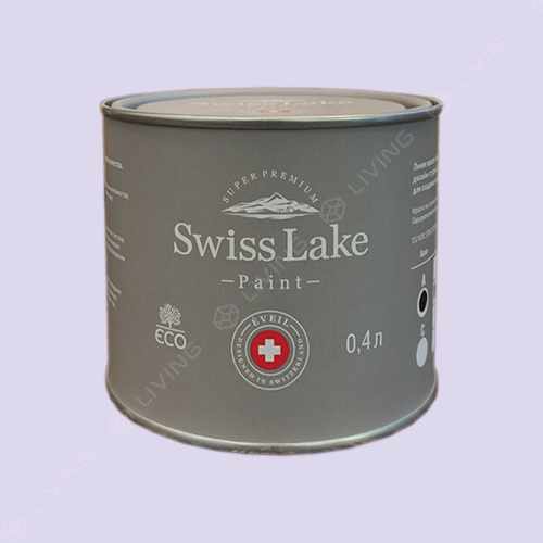 картинка Краска Swiss Lake Wall Comfort 7 цвет Gentle Lilac №1875 от LIVING