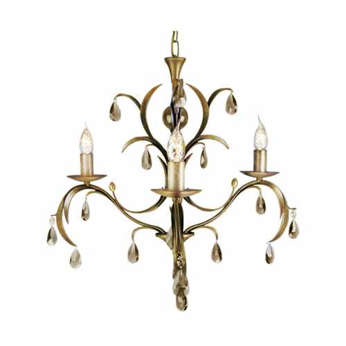 картинка Люстра Elstead Lighting коллекция Lily, арт. LL3-ANT-BRZ (коричневый) от LIVING