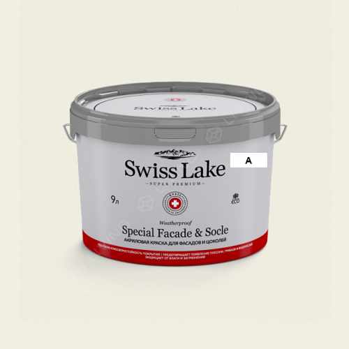 картинка Краска Swiss Lake Special Faсade & Socle цвет hardly white №111 от LIVING
