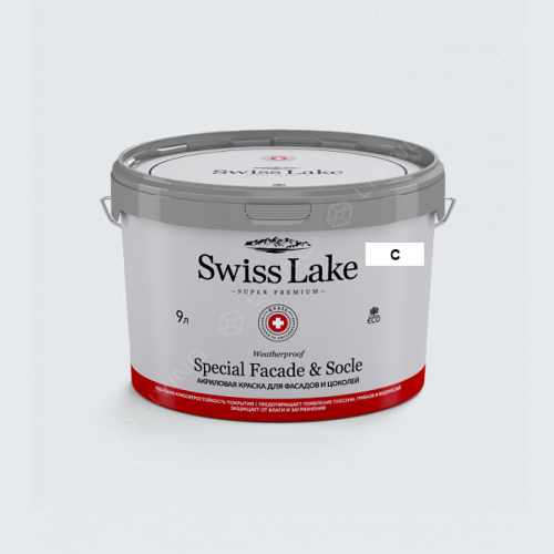 картинка Краска Swiss Lake Special Faсade & Socle цвет WINTER HAVEN №1971 от LIVING
