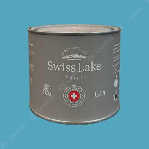 картинка Краска Swiss Lake Wall Comfort 7 цвет Carolina blue №2126 от LIVING