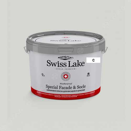 картинка Краска Swiss Lake Special Faсade & Socle цвет  gray ink №2739 от LIVING