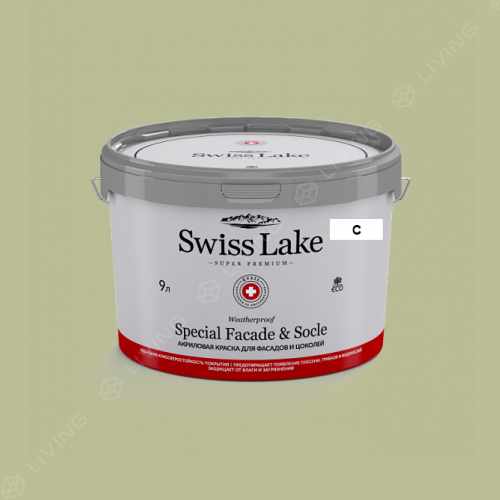 картинка Краска Swiss Lake Special Faсade & Socle цвет basil №2533 от LIVING