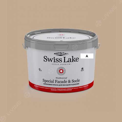 картинка Краска Swiss Lake Special Faсade & Socle цвет chanterelle №838 от LIVING