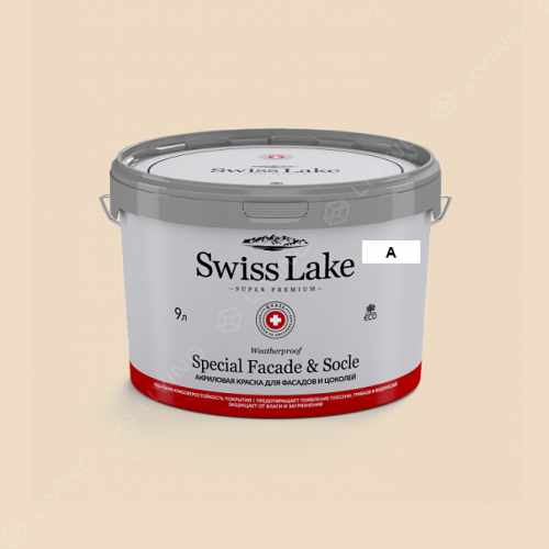 картинка Краска Swiss Lake Special Faсade & Socle цвет Pale Straw №260 от LIVING