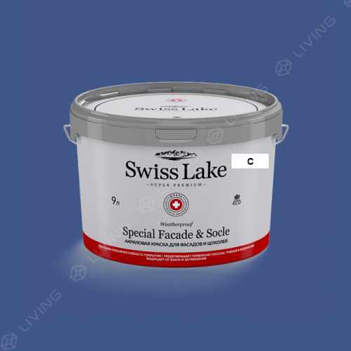 картинка Краска Swiss Lake Special Faсade & Socle цвет cobalt blue №2040 от LIVING