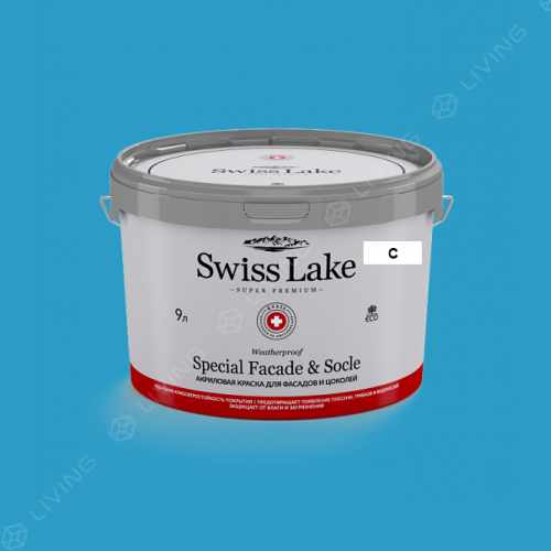 картинка Краска Swiss Lake Special Faсade & Socle цвет Denim №2155 от LIVING