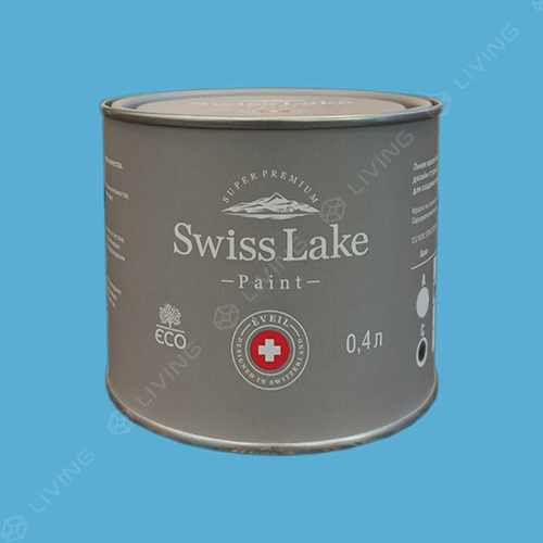 картинка Краска Swiss Lake Wall Comfort 7 цвет ELECTRIC BLUE №2138 от LIVING