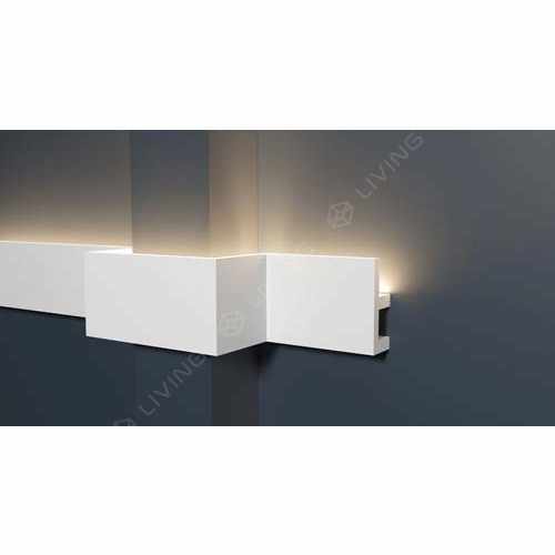 Молдинг с отражателем Decor-Dizayn, белый, арт. DD617, коллекция DD, 200 х 5 х 2 см Россия